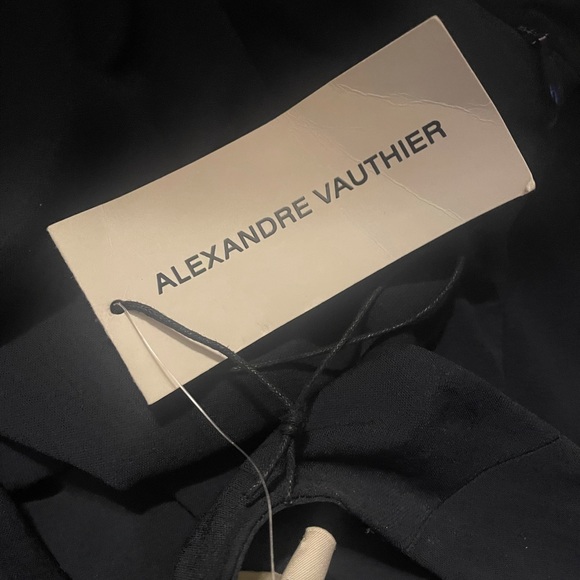 NWT NAVY BLUE ALEXANDRE VAUTHEIR NAVY SLIT DRESS - Picture 9 of 10